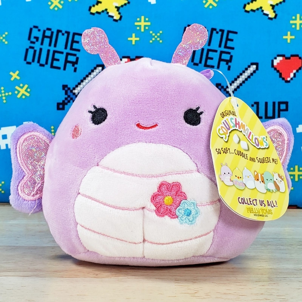 Squishmallow Brenda the Butterfly 4.5" UltraSoft Easter Holiday Plush Toy NWT - Picture 1 of 12